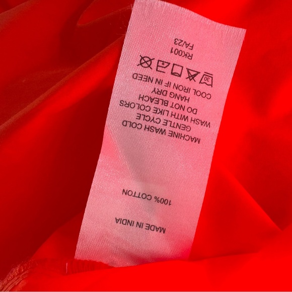 Quince 100% Organic Cotton Poplin Tiered Maxi Dress size Large - Picture 12 of 13